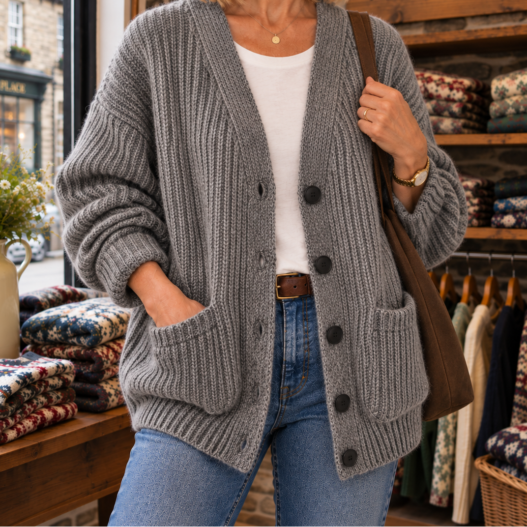 Norah | Relaxed V-Neck Cardigan