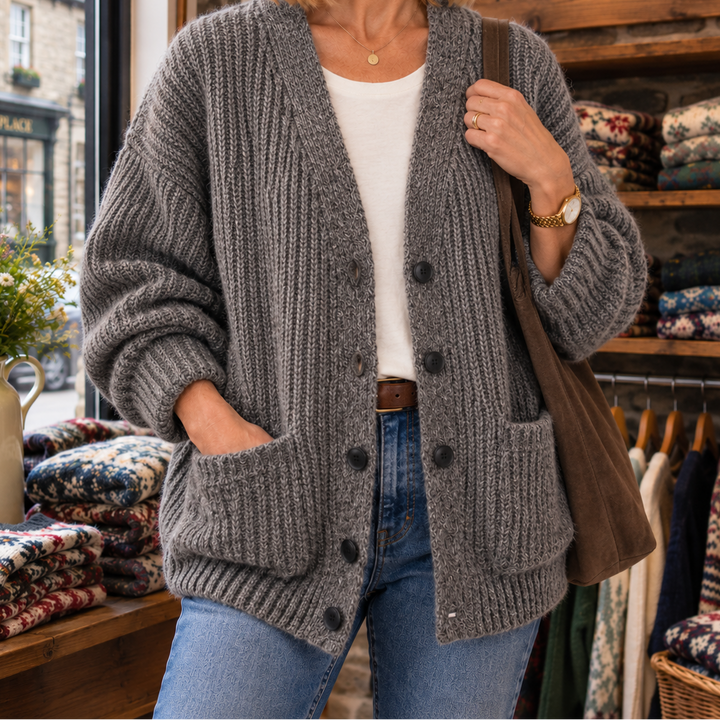 Norah | Relaxed V-Neck Cardigan