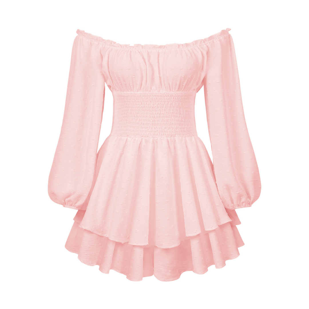 CYNRHIA™ – Elegant Long Sleeve Off-Shoulder Romper