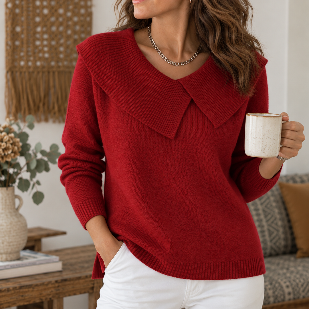 Sylvie | Draped-Neck Jumper