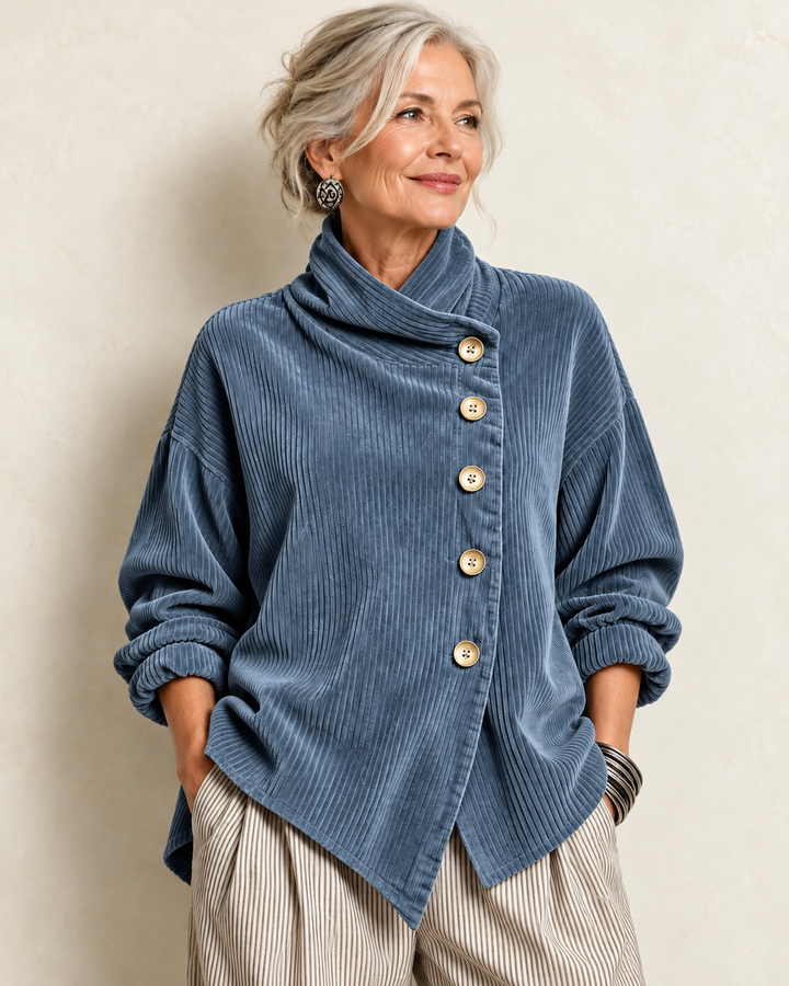 Colette | Relaxed Corduroy Button Sweater