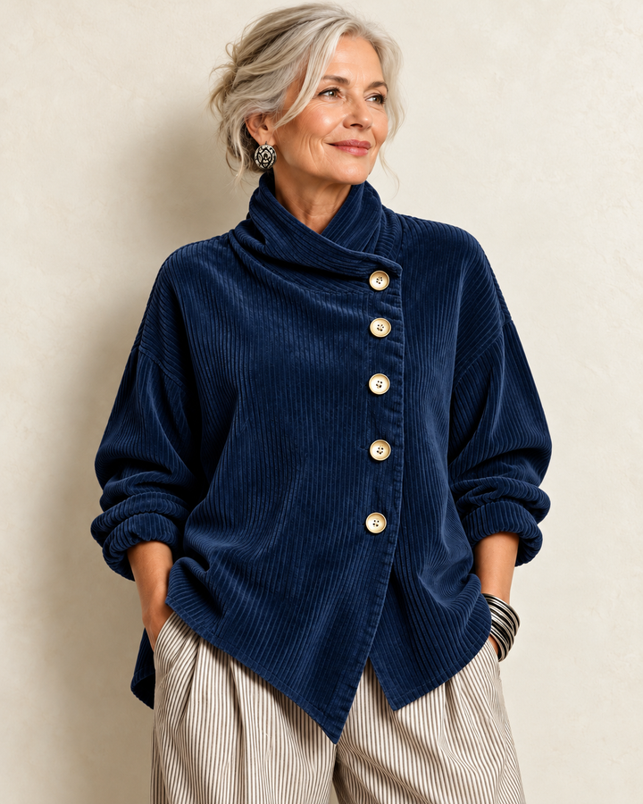 Colette | Relaxed Corduroy Button Sweater