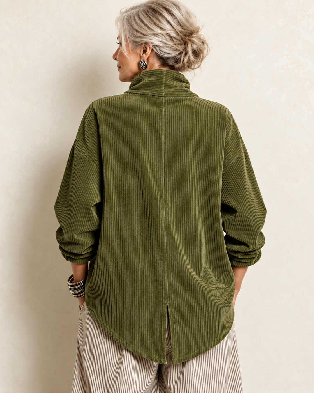 Colette | Relaxed Corduroy Button Sweater