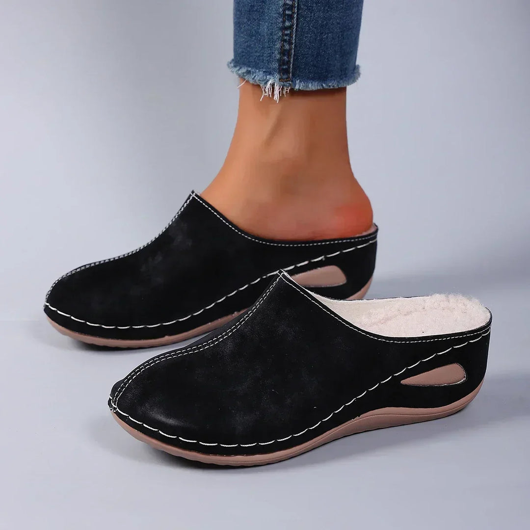 Maureen™ | Cosy Fleece-Lined Mule Slippers