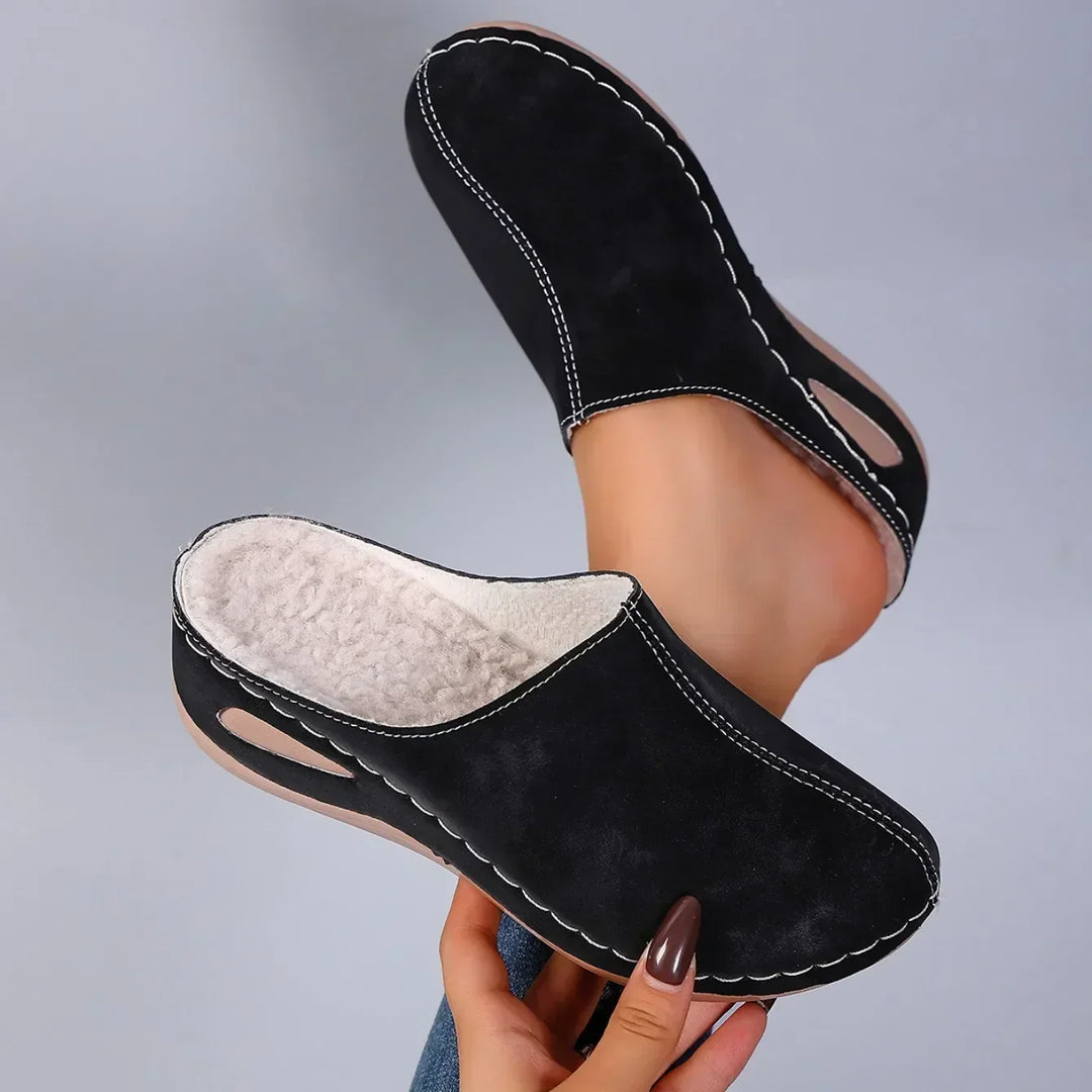 Maureen™ | Cosy Fleece-Lined Mule Slippers