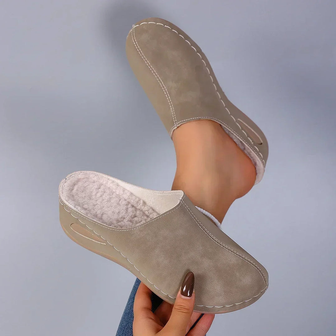 Maureen™ | Cosy Fleece-Lined Mule Slippers