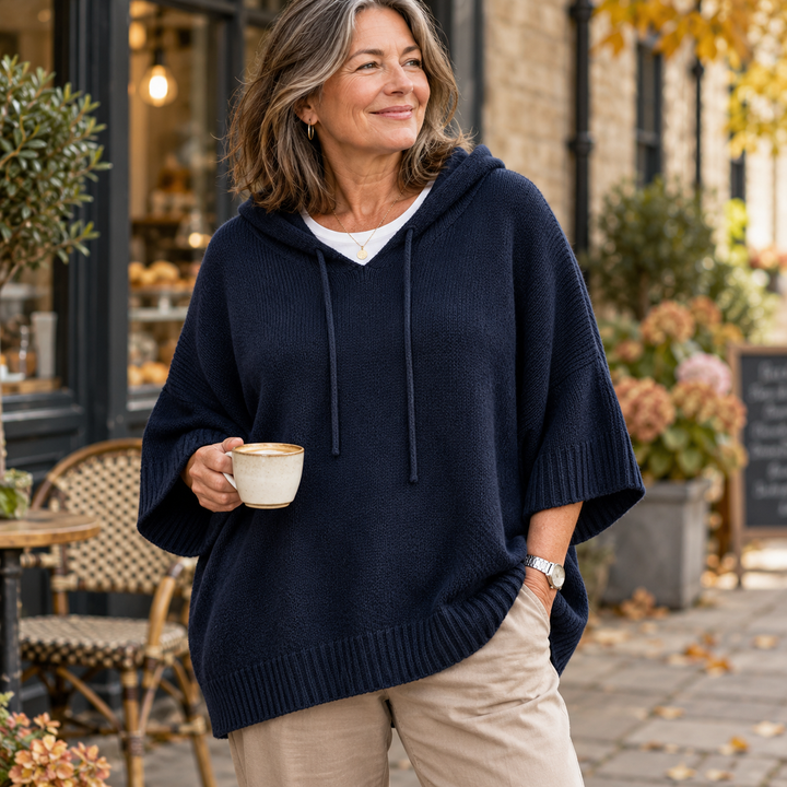 Eileen | Oversized Hooded Knit Jumper