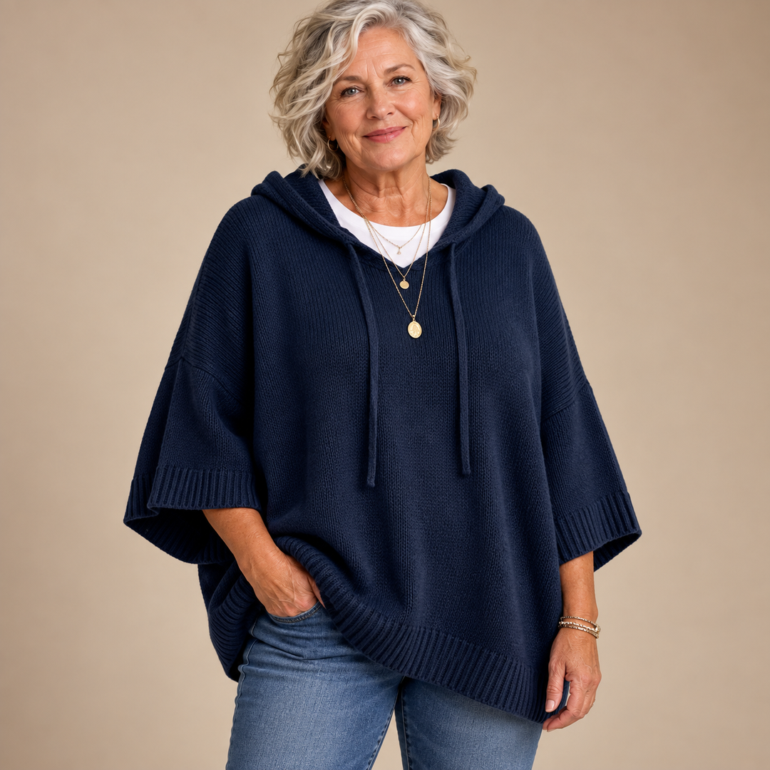 Eileen | Oversized Hooded Knit Jumper