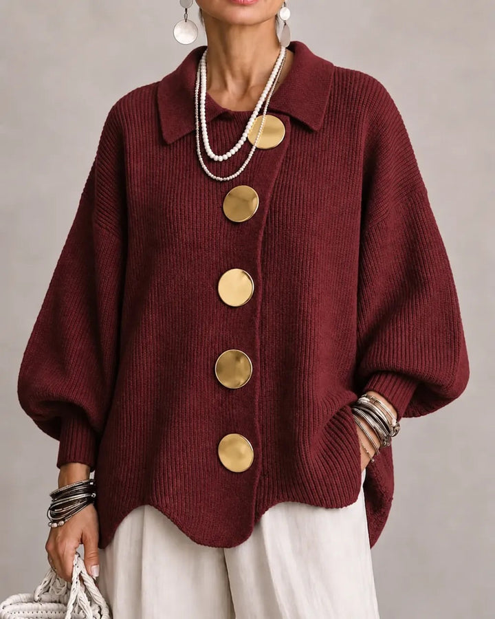Annabel | The Gold Button Cardigan