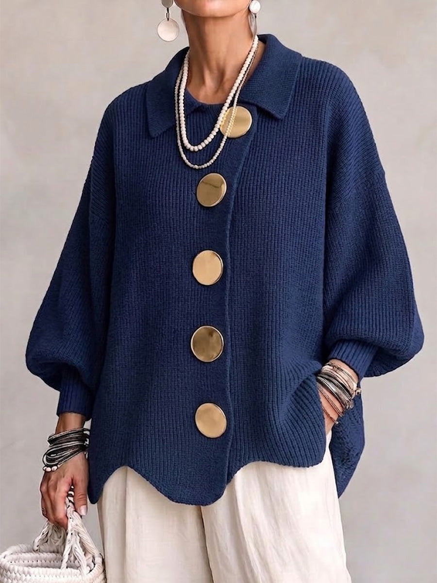 Annabel | The Gold Button Cardigan