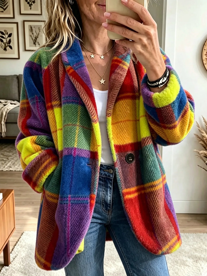Beatrice™ | Colourful Heritage Check Coat