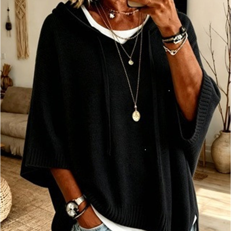 Eileen | Oversized Hooded Knit Jumper