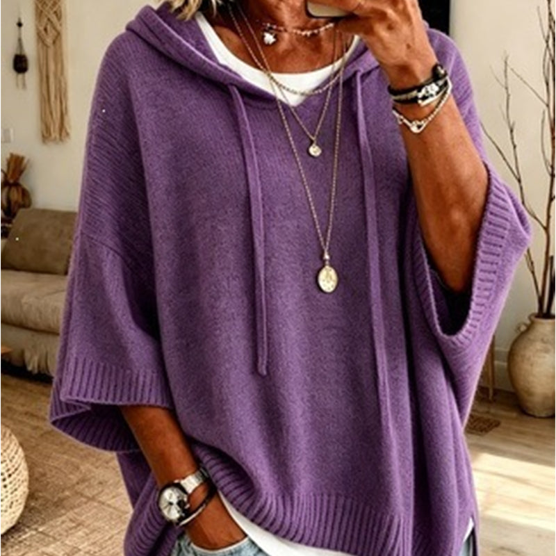 Eileen | Oversized Hooded Knit Jumper