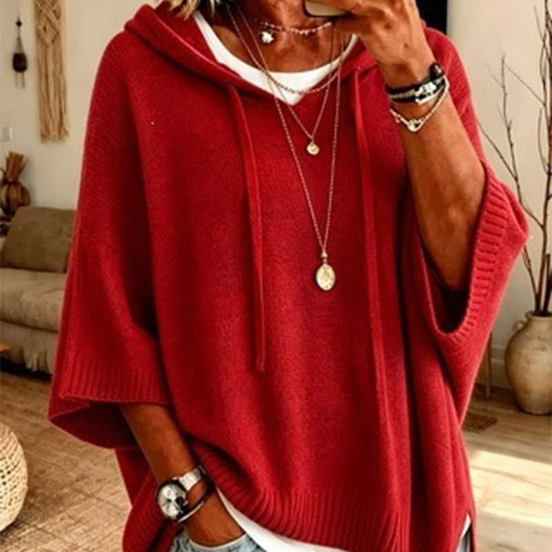 Eileen | Oversized Hooded Knit Jumper