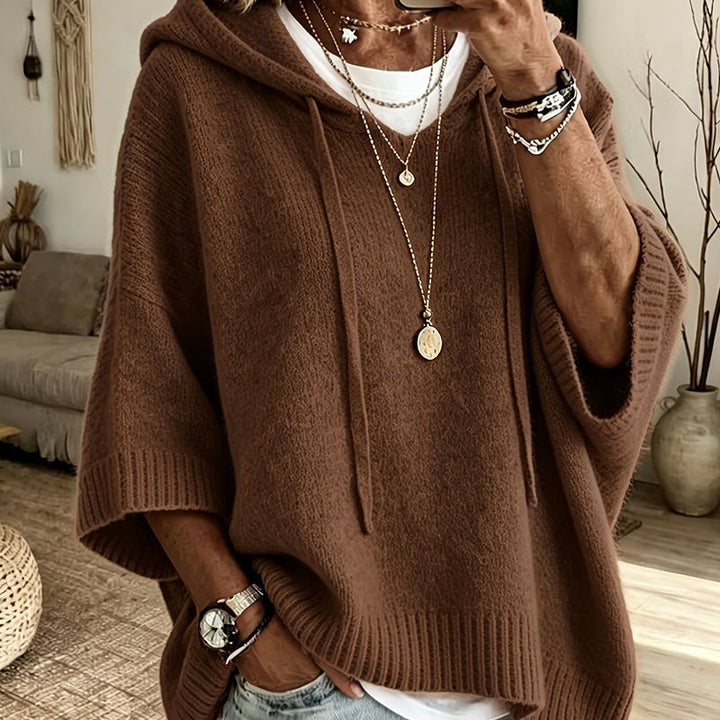 Eileen | Oversized Hooded Knit Jumper