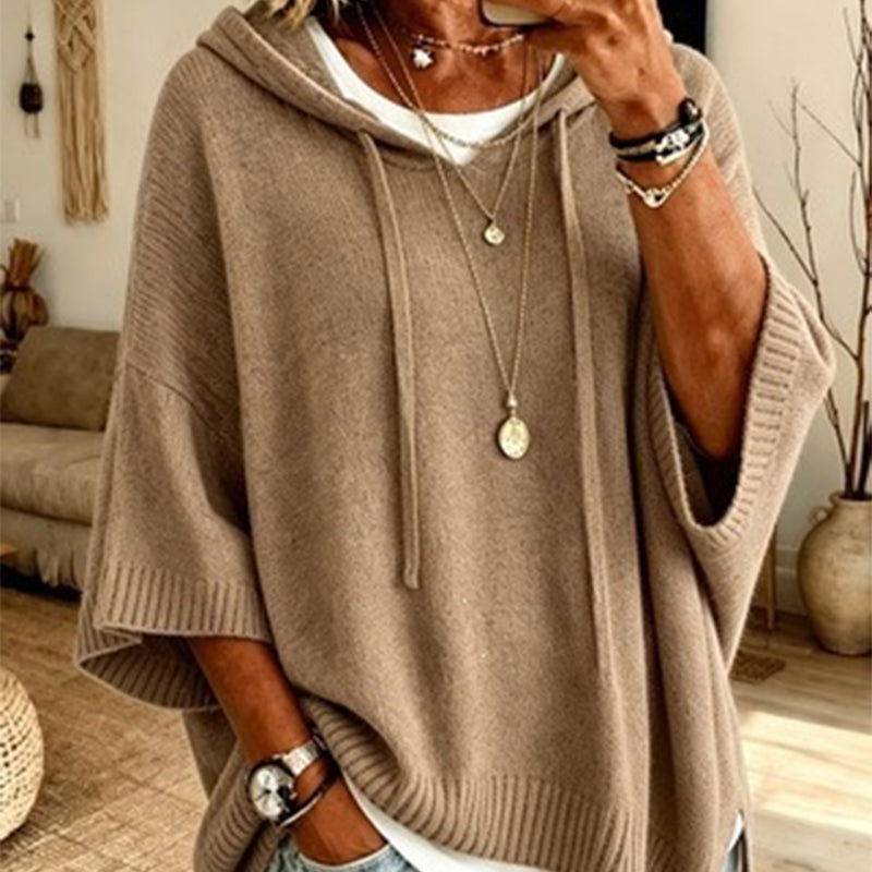 Eileen | Oversized Hooded Knit Jumper